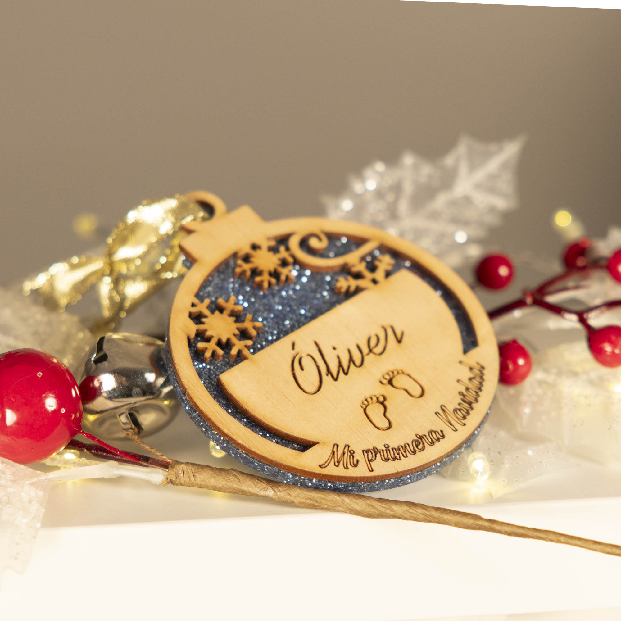 Bola de Navidad personalizada Mi Primera Navidad - Imagen 3
