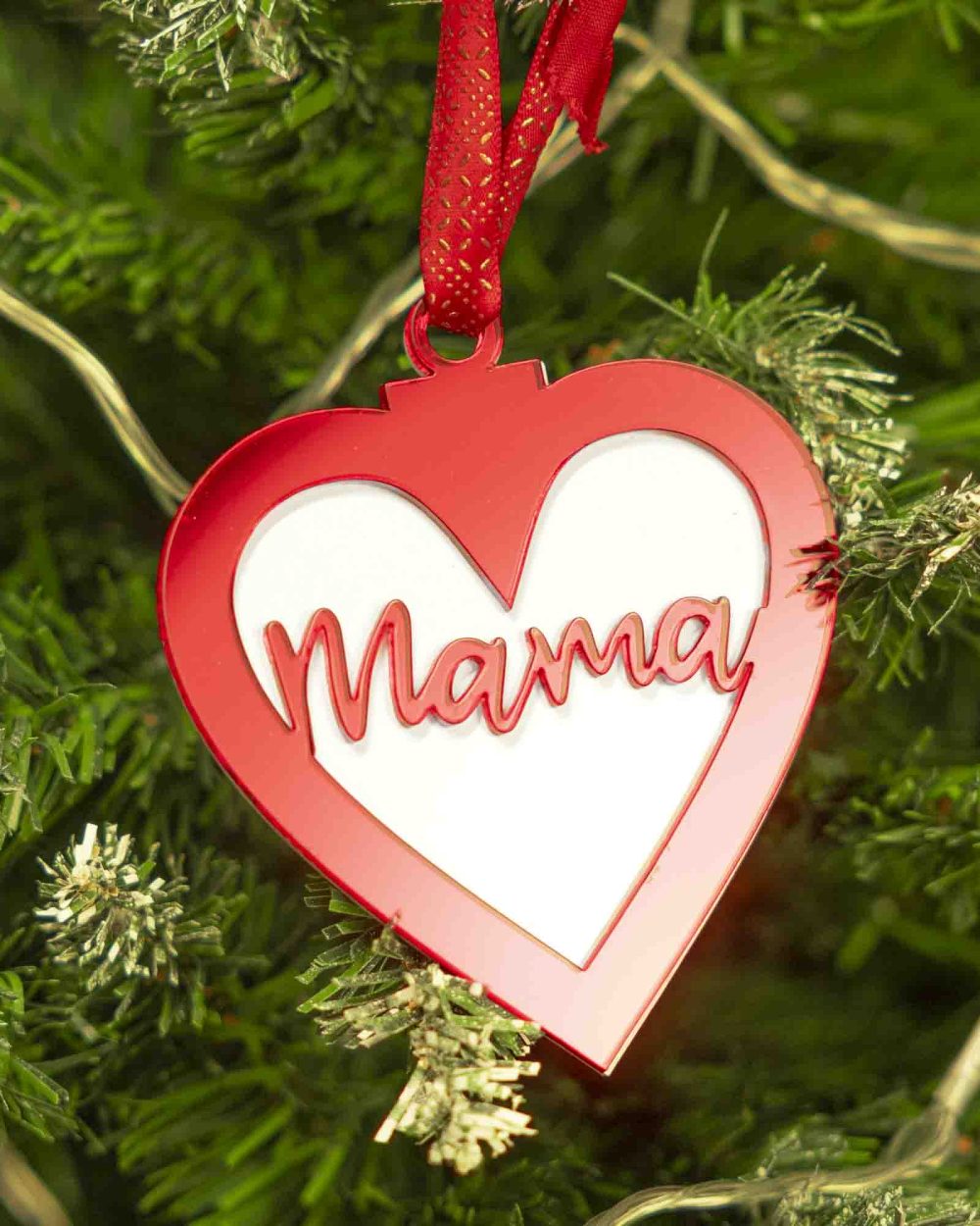 Corazón de navidad personalizado