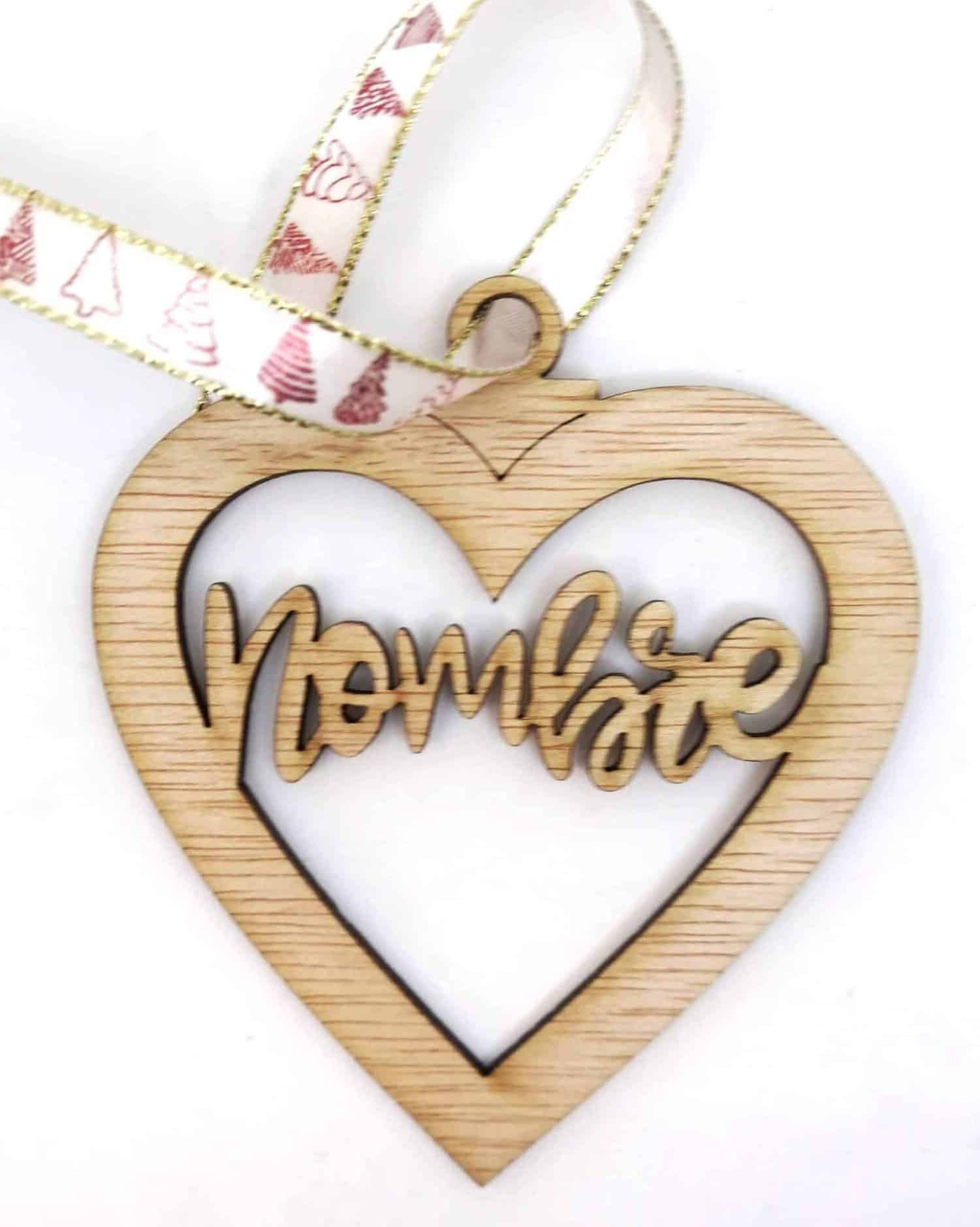 Corazón de navidad personalizado - Imagen 3