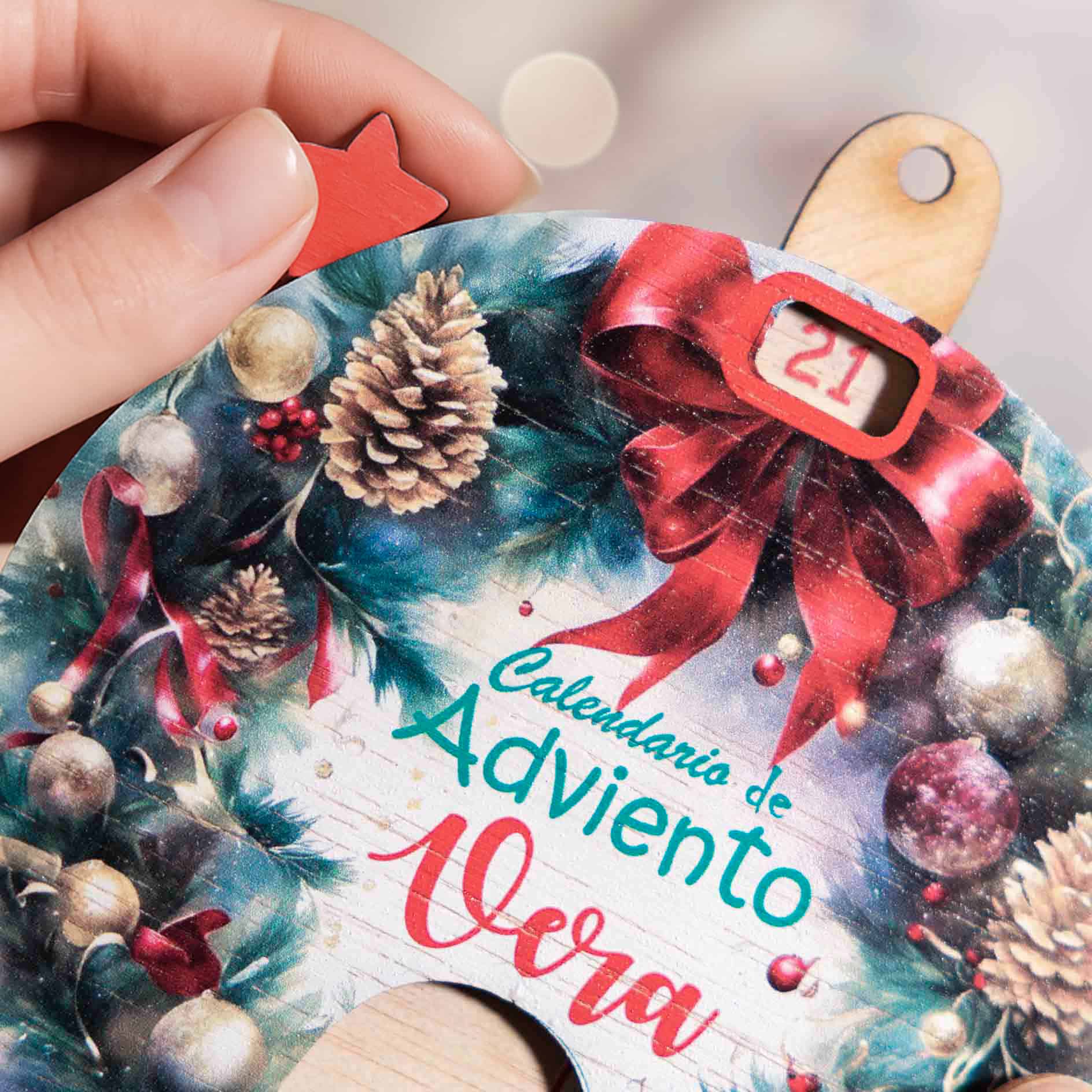 Calendario de Adviento personalizado